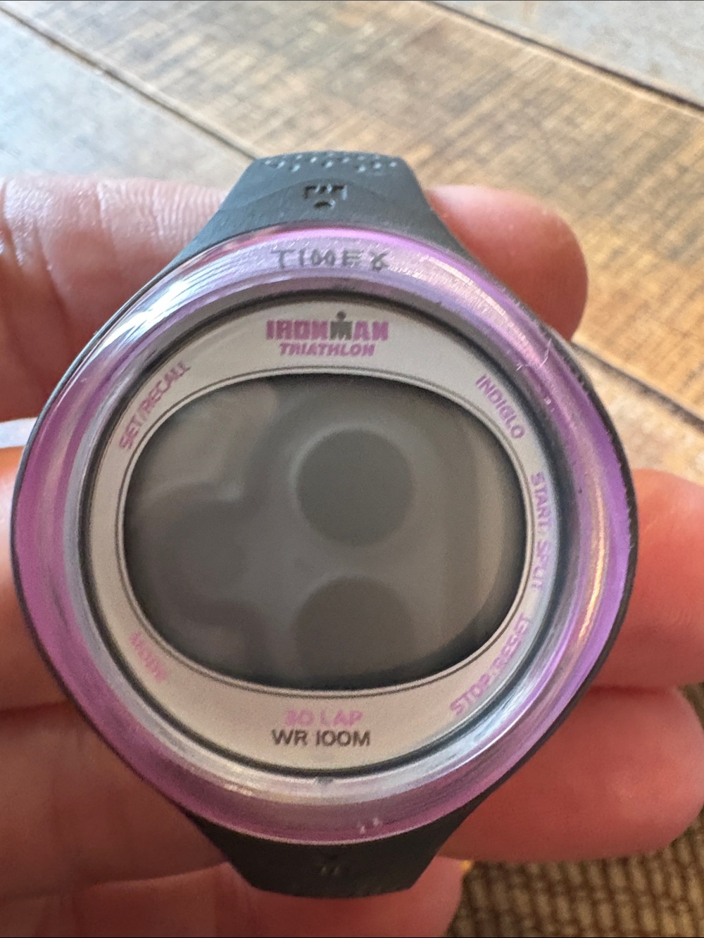 Timex Ironman Triathlon Digital Sport Watch - Purple and Black working